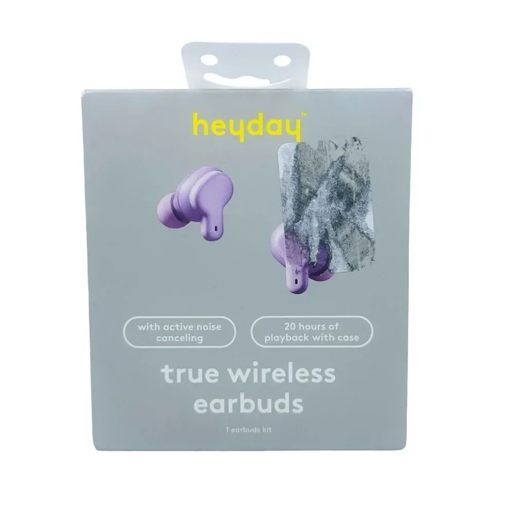 heyday True Wireless Ear Buds / Case - Lavender